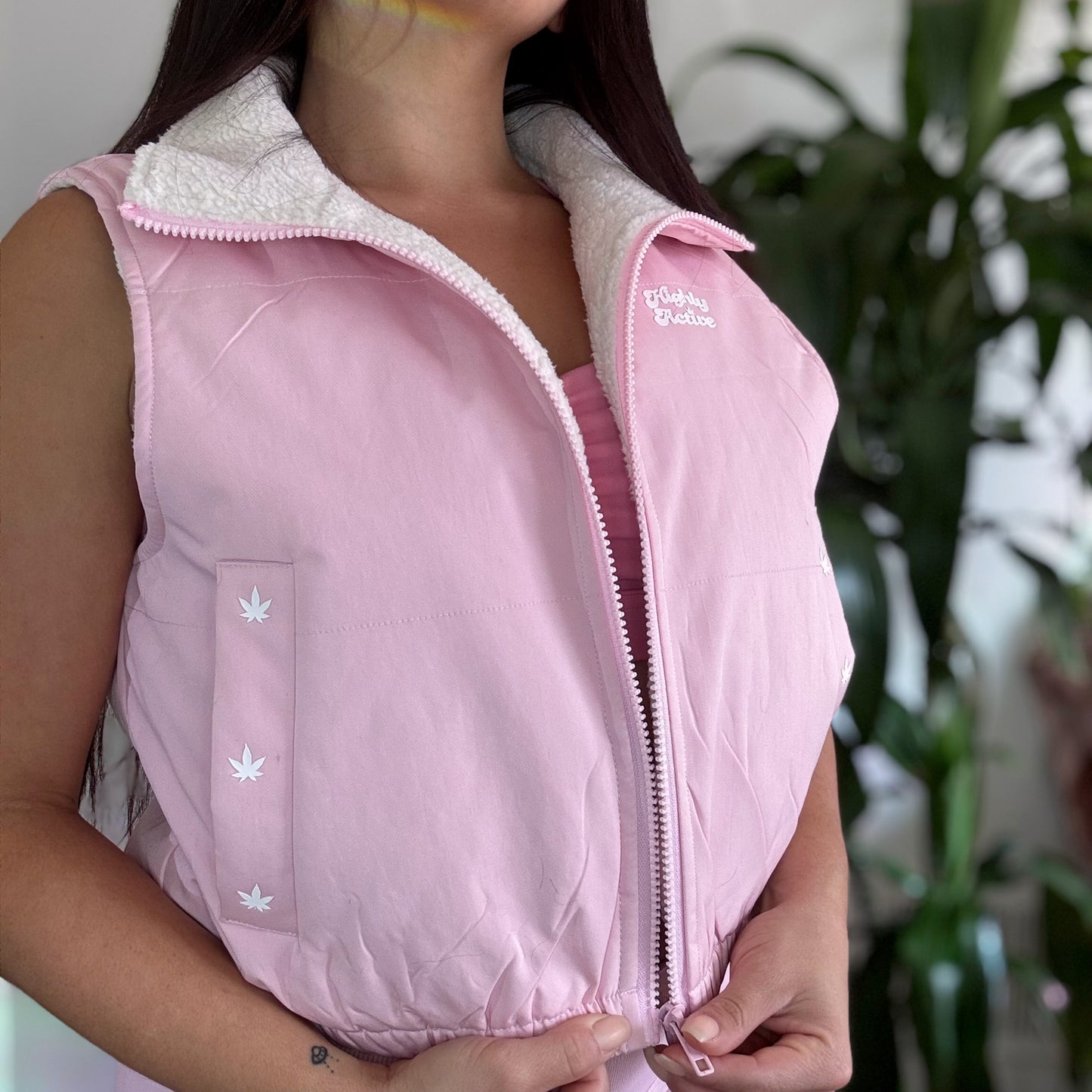 Pink Puff Puffer Vest