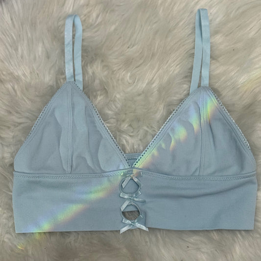 bow brallette blue