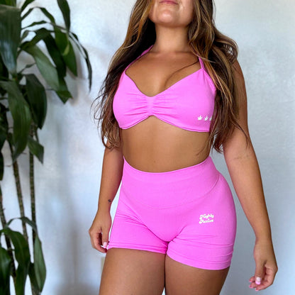 Passionfruit Seamless Short Gym Set